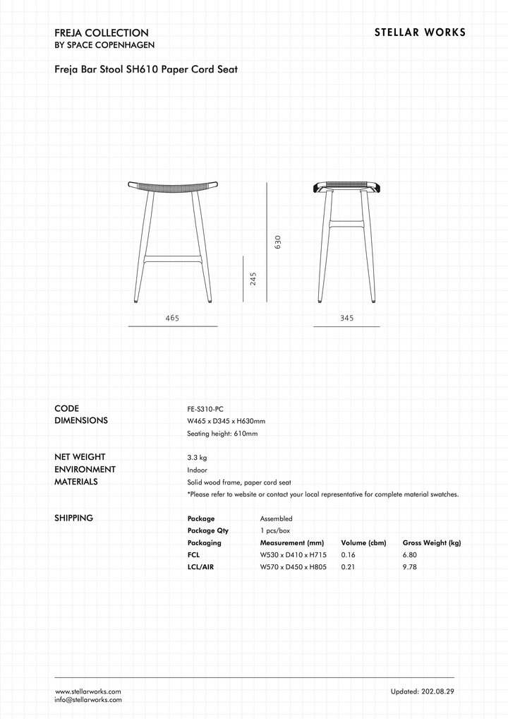 Freja Counter Stool Leather