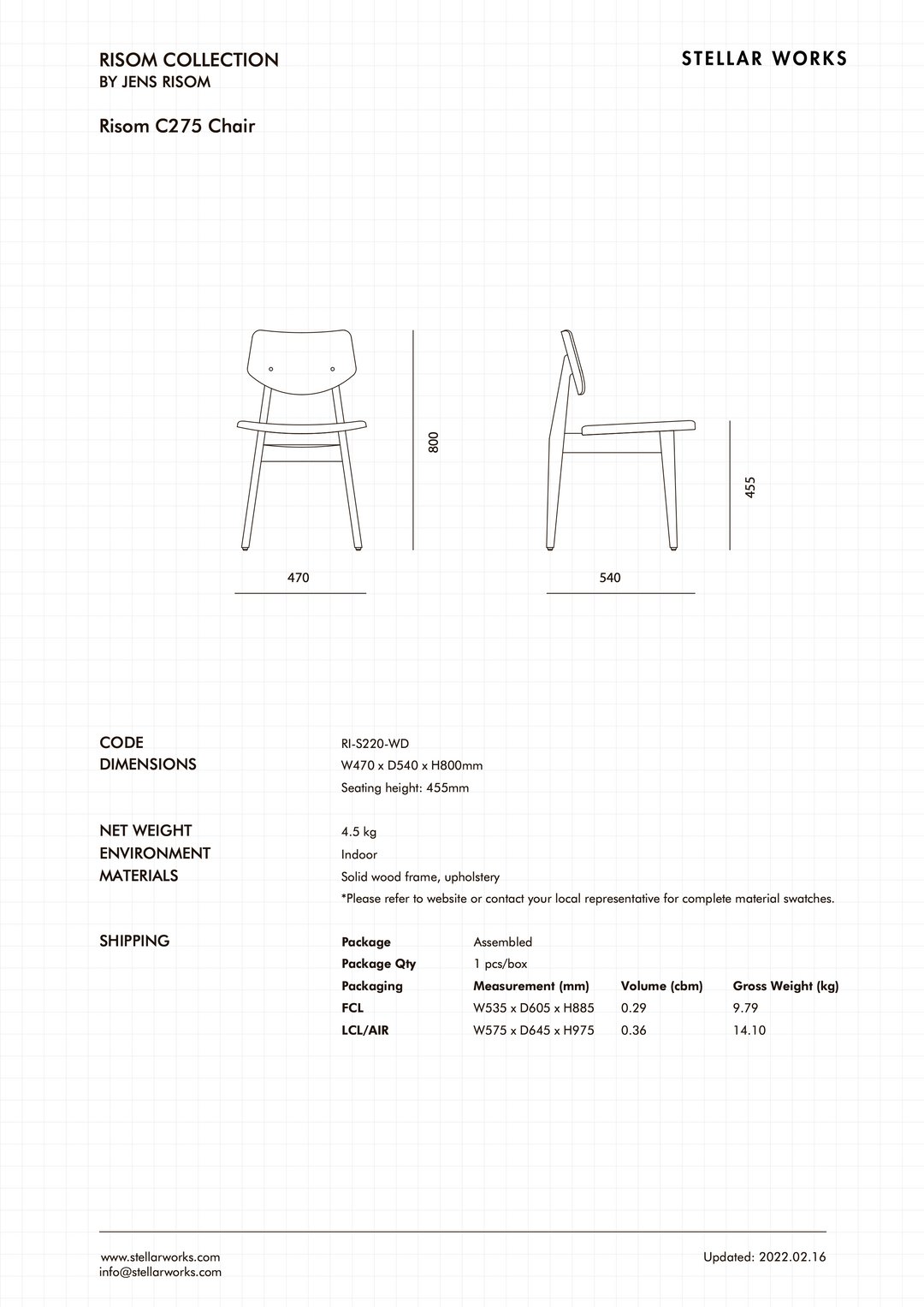 Risom C275 Chair