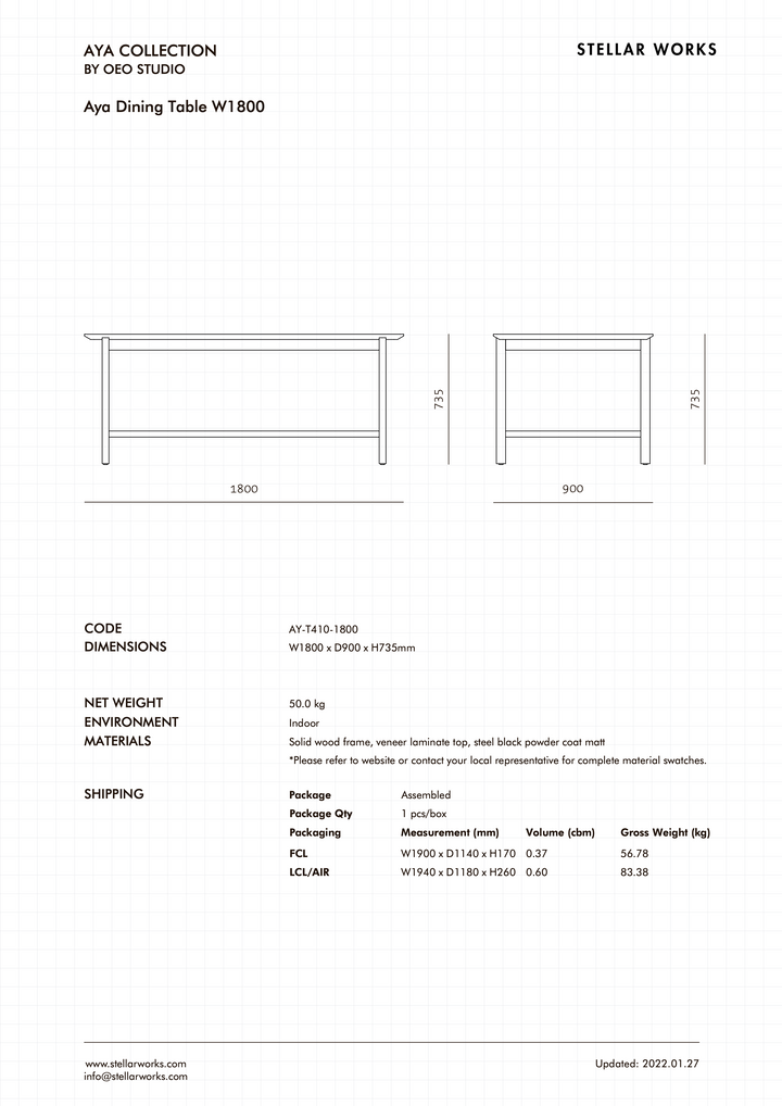 Aya Dining Table