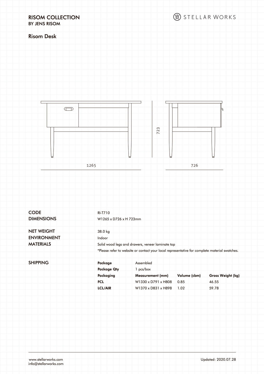 Risom Desk