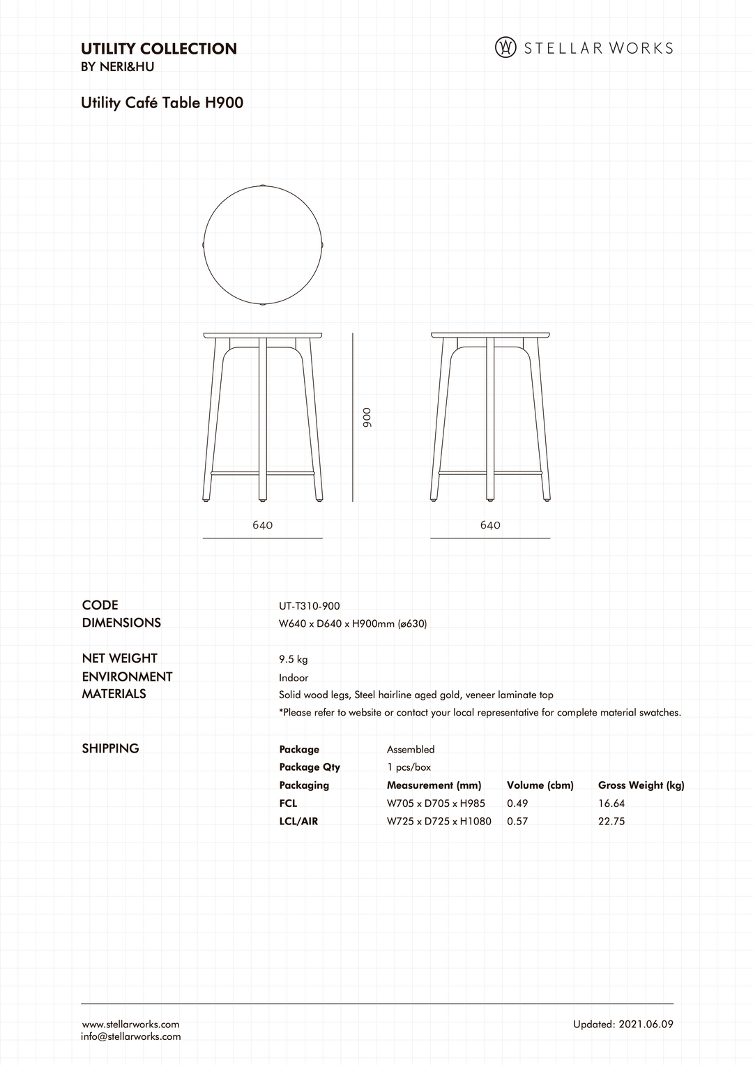 Utility Cafe Table